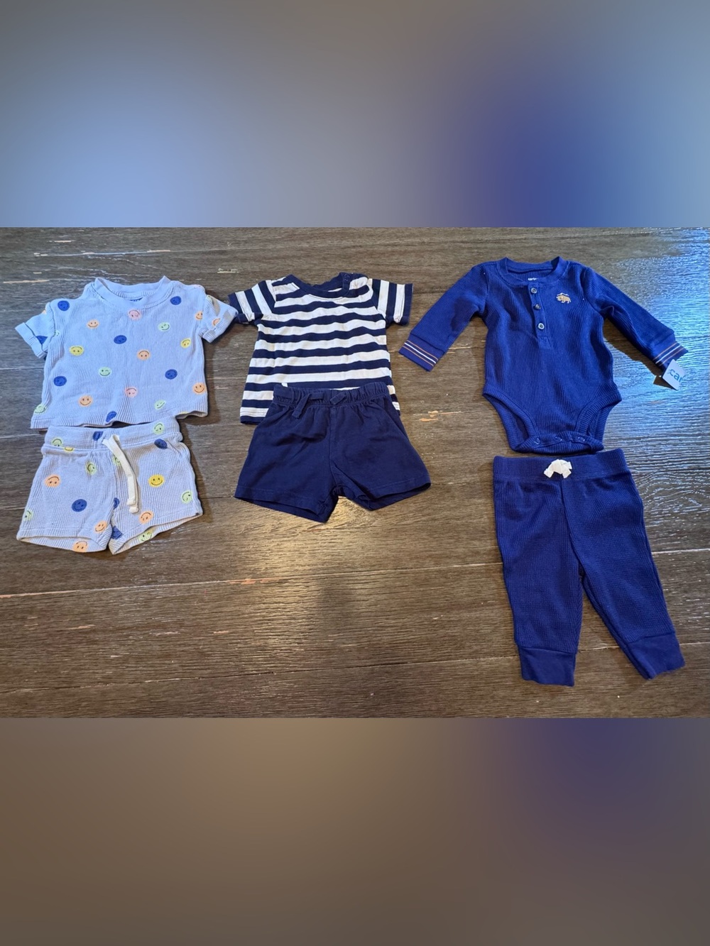 Old Navy and HM Blue and Navy Toddler Shorts Set